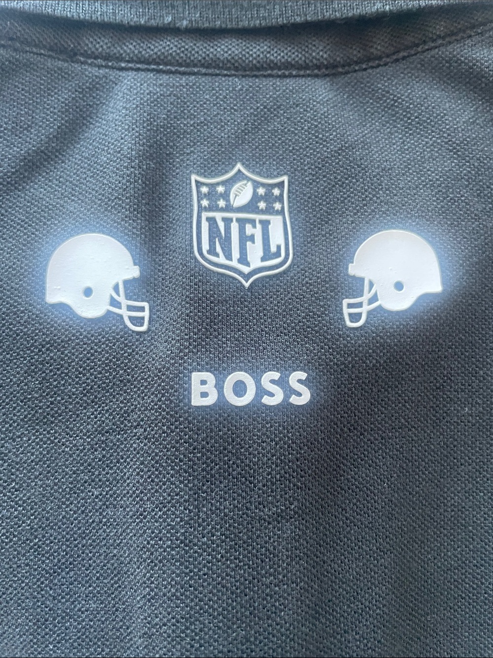 Set of 2 Boss Black Polo Shirts w/ Miami Dolphin Logo SZ XL and XXL - Picture 6 of 12